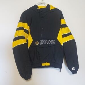 🌹Boston bruins Boys XL vintage pullover jacket NHL